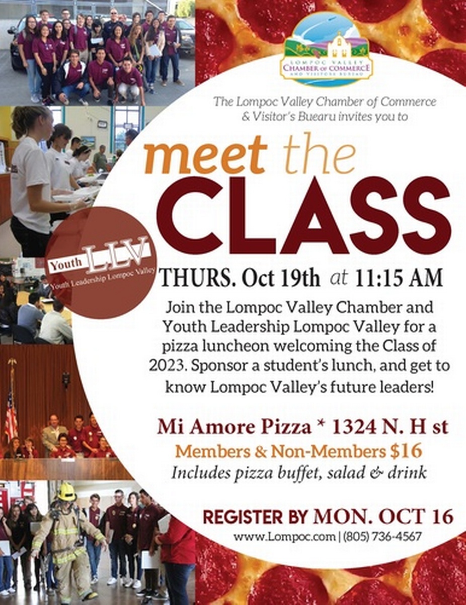 Meet the 2023 YLLV Class Chamber Luncheon Oct 19, 2023 Lompoc